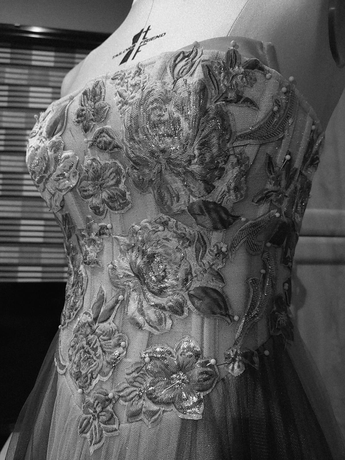 Floral Appliqué Corset